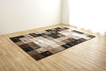 ラグ トルコ製 輸入ラグ 約80×140cm ウィルトン織りカーペット ギャベ柄 フォリア 送料無料-8