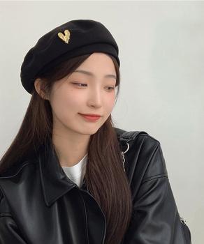 ベレー帽 レディース帽子 春秋冬 3色 送料無料 即日発送-3