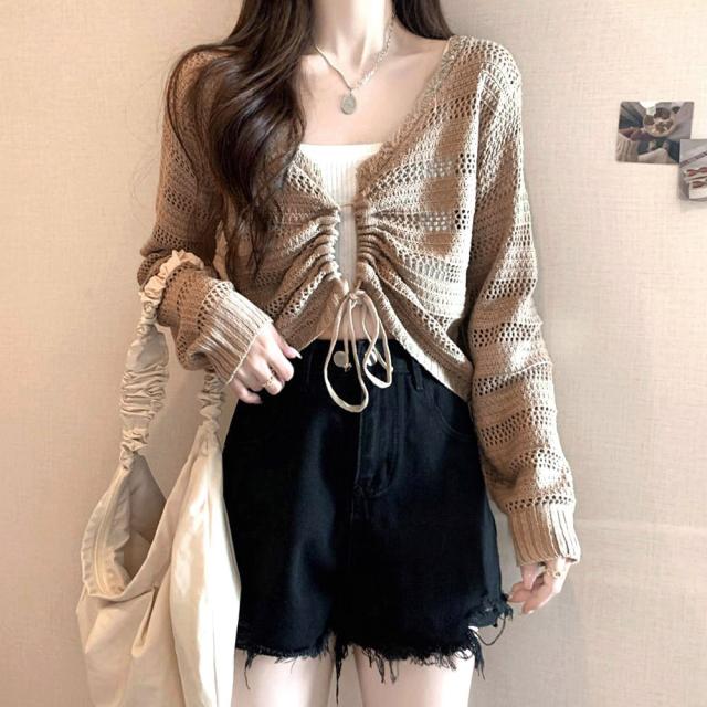 フロントドロストニットトップスレディース 送料無料 即日発送-7