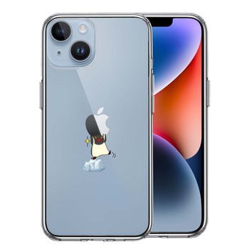 iPhone14 ケース クリア ペンギン Appleは重い？ スマホケース 側面ソフト 背面ハード ハイブリッド 送料無料-0