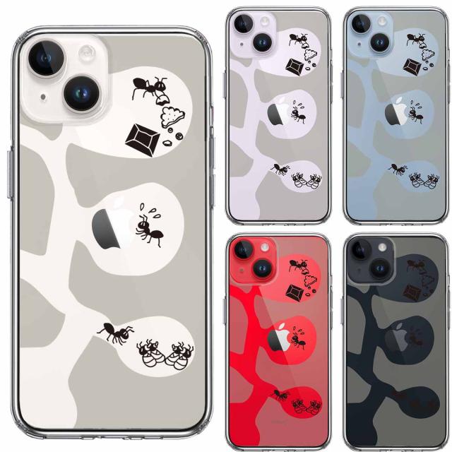 iPhone14 ケース クリア ありの巣 スマホケース 側面ソフト 背面ハード ハイブリッド 送料無料-1