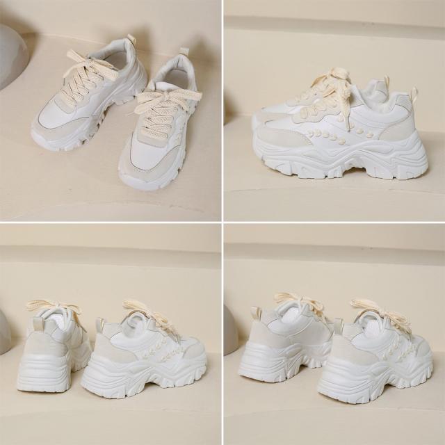 スニーカー 厚底 ダッドスニーカーレディースシューズ 送料無料 即日発送-9