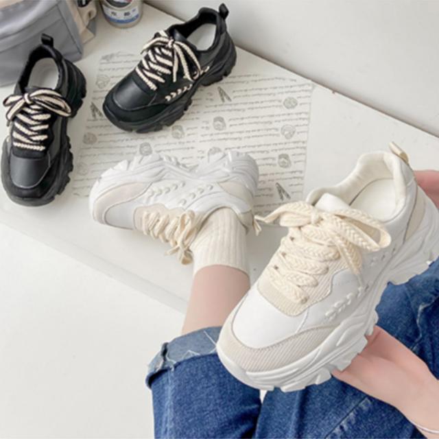 スニーカー 厚底 ダッドスニーカーレディースシューズ 送料無料 即日発送-8