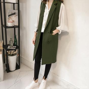 ロングジレ レディース ロングベスト 送料無料 即日発送-9