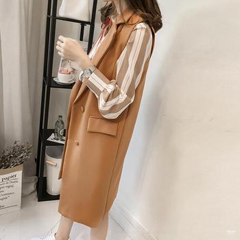 ロングジレ レディース ロングベスト 送料無料 即日発送-7