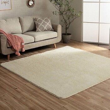 ラグ カーペット 約185cm丸 洗える 滑りにくい 無地 フィラメント ふわふわ フィリップ2 畳み 送料無料-15