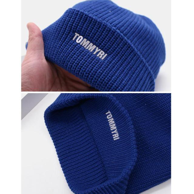 ニット帽子 レディース 英字ロゴ 7色 送料無料 即日発送-9