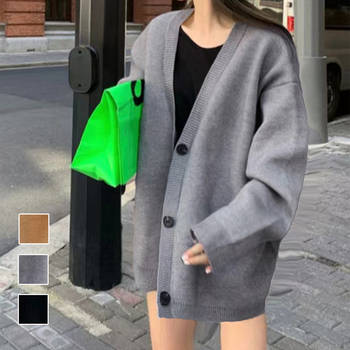 ニットカーディガン レディース 中厚手 送料無料 即日発送-0