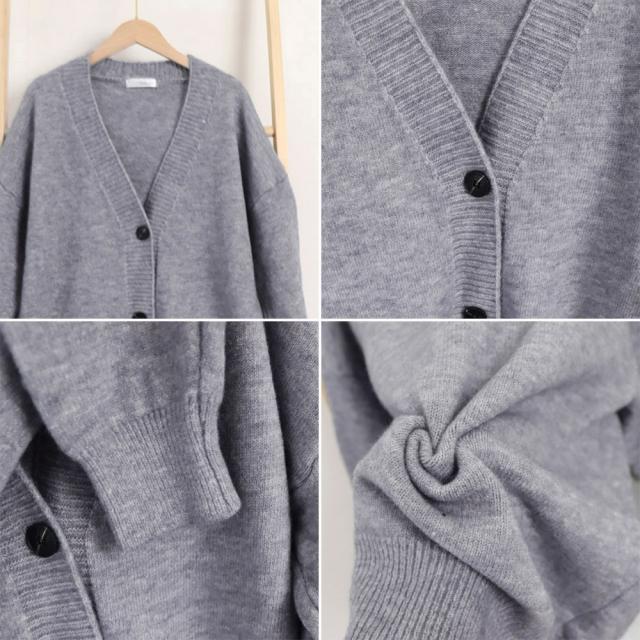 ニットカーディガン レディース 中厚手 送料無料 即日発送-3