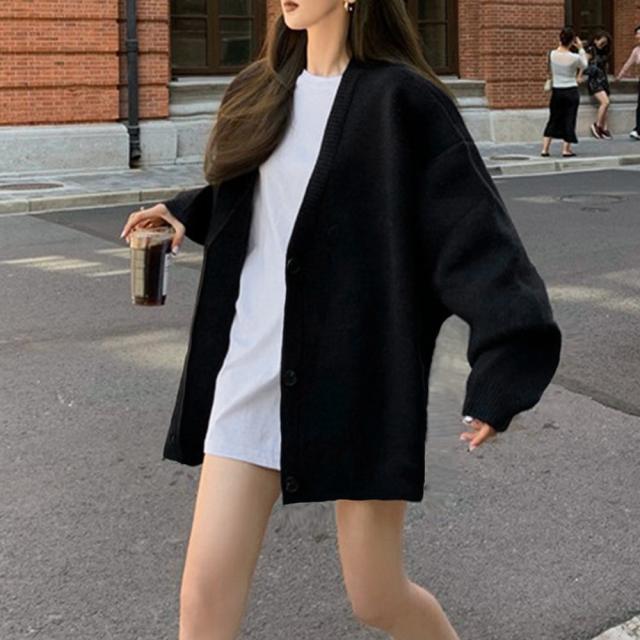 ニットカーディガン レディース 中厚手 送料無料 即日発送-4