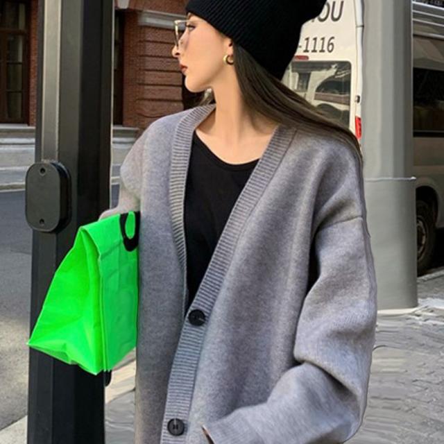 ニットカーディガン レディース 中厚手 送料無料 即日発送-6