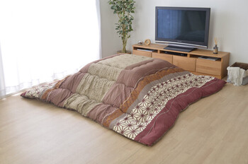 こたつ布団 エンジ約205×245cm 掛け単品 ことね 掛 送料無料-7