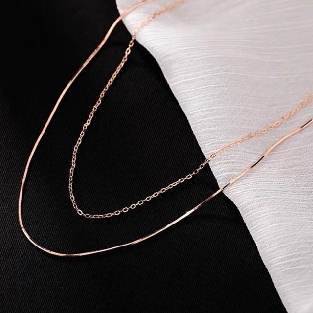 チョーカー 2連チェーンネックレス 送料無料 即日発送-8