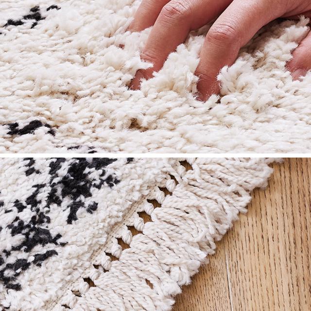 ウィルトン織マット 玄関マット 屋内 長毛 ベルギー製 BOHO 送料無料-5