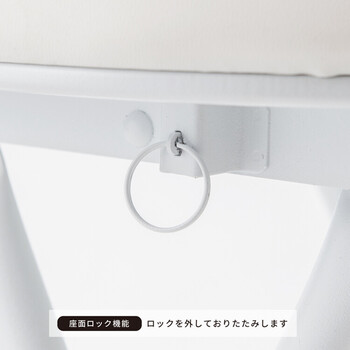 ベースチェア イス 北欧風 折り畳み クッション 背もたれ 完成品 椅子 パイプイス モダン いす 送料無料-5