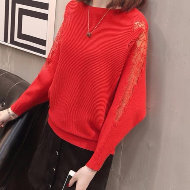 ドルマンニットトップス ボートネック上品 送料無料 即日発送-9