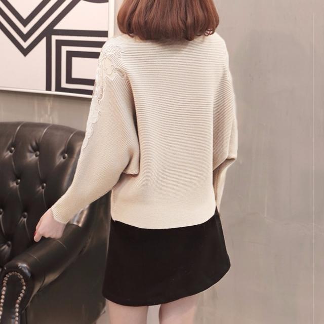 ドルマンニットトップス ボートネック上品 送料無料 即日発送-6