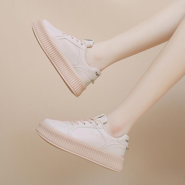 スニーカー 厚底スニーカー レディース ローカット靴 SK18162593-4355 送料無料 即日発送-4