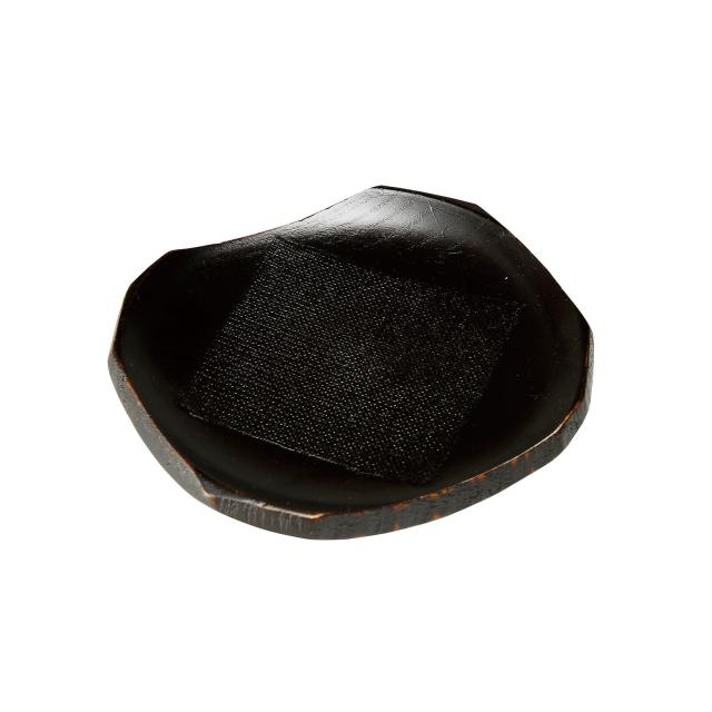 和食器 4.5角銘々皿 根来 黒 送料無料-1