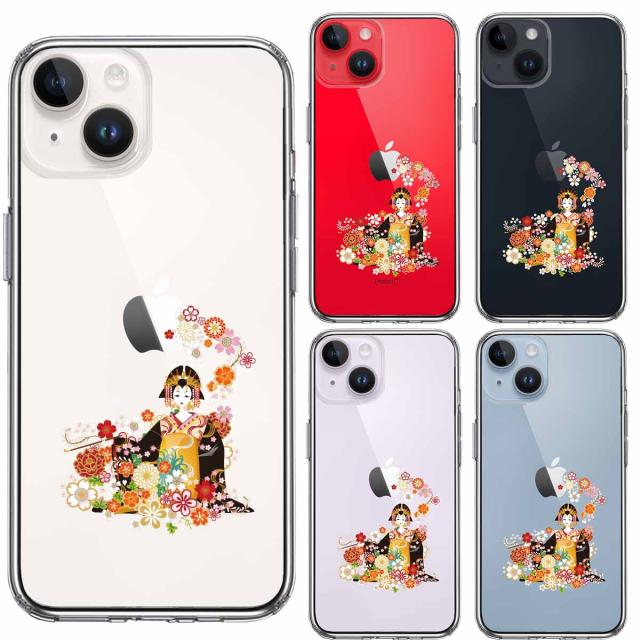 iPhone14 ケース クリア 花魁 2 スマホケース 側面ソフト 背面ハード ハイブリッド 送料無料-1