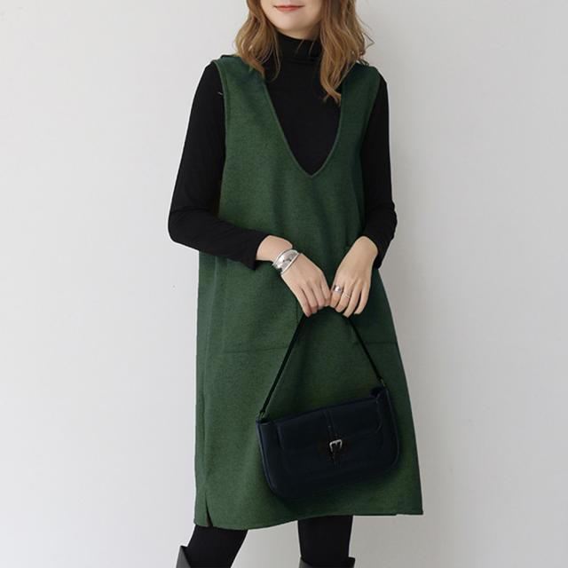 ワンピース ジャンパースカートレディース 送料無料 即日発送-8