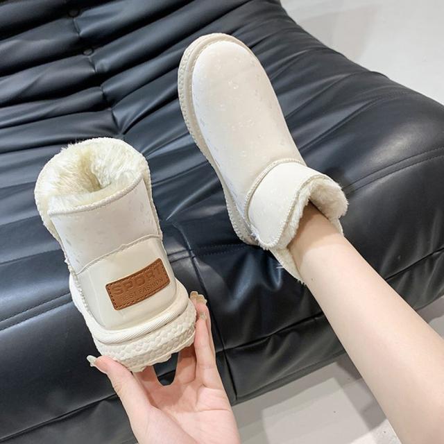 ムートンブーツ 裏起毛 ショートブーツ 送料無料 即日発送-7