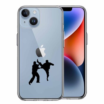 iPhone14 ケース クリア 空手２ スマホケース 側面ソフト 背面ハード ハイブリッド 送料無料-0