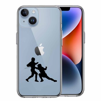 iPhone14 ケース クリア フェンシング スマホケース 側面ソフト 背面ハード ハイブリッド 送料無料-0