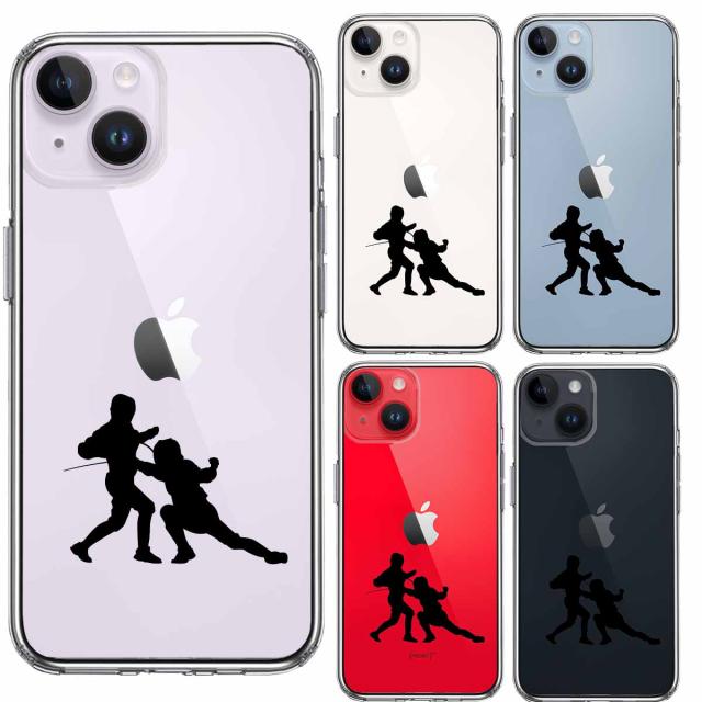 iPhone14 ケース クリア フェンシング スマホケース 側面ソフト 背面ハード ハイブリッド 送料無料-1