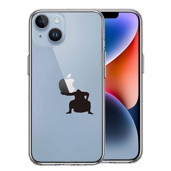 iPhone14 ケース クリア おすもうさん 土俵入り スマホケース 側面ソフト 背面ハード ハイブリッド 送料無料-0