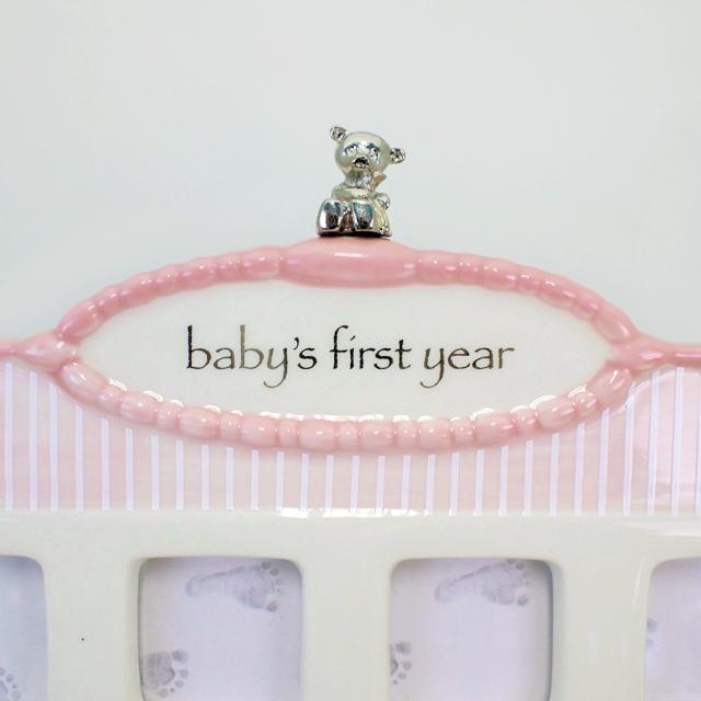 ベビーズファーストイヤーフレーム ピンク Nat＆Jules ラッピング可 送料無料-4