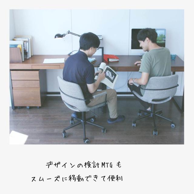 キャスター付 デスクチェア グレー アームチェア オフィス 昇降式 Office Arm Chair tihn 送料無料 即日発送-5