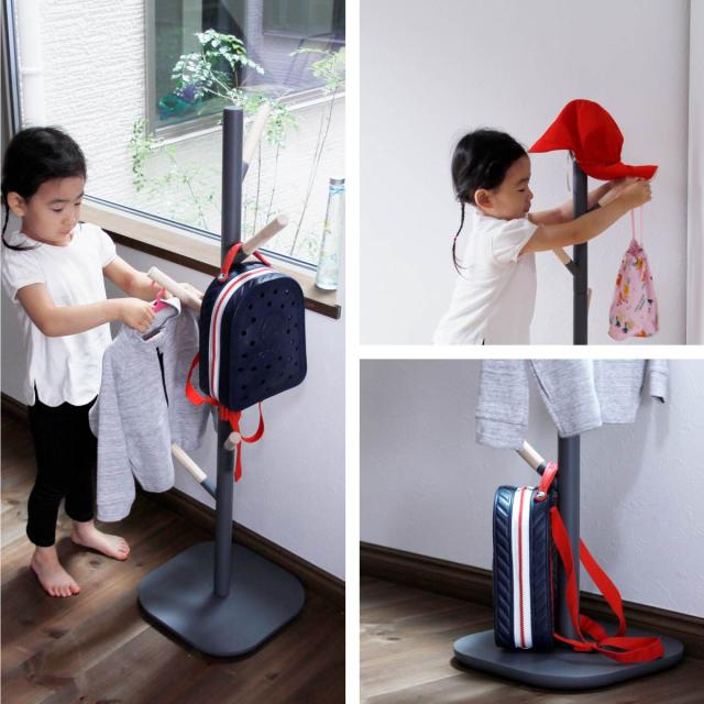 ポールハンガー 北欧 木製 キッズ 子供 新生活 ハンガーラック Cime Hanger 送料無料 即日発送-2