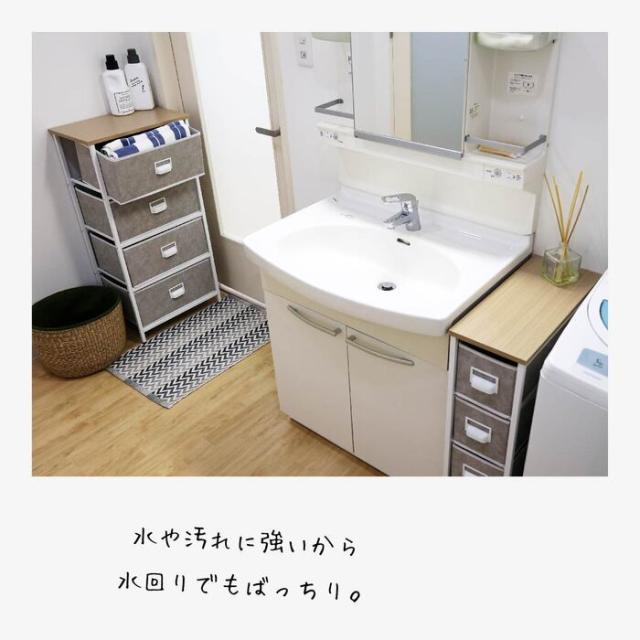 収納家具 おしゃれ セラミック柄 セラミック調 北欧 セラミック風チェスト4段 W45 送料無料 即日発送-3