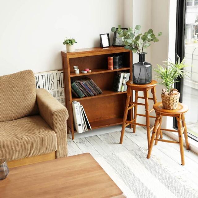 シェルフ オープンラック ウッドラック ブックラック 食器棚 本棚 hommage Book Shelf ブラウン 送料無料 即日発送-21