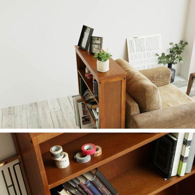 シェルフ オープンラック ウッドラック ブックラック 食器棚 本棚 hommage Book Shelf ブラウン 送料無料 即日発送-25