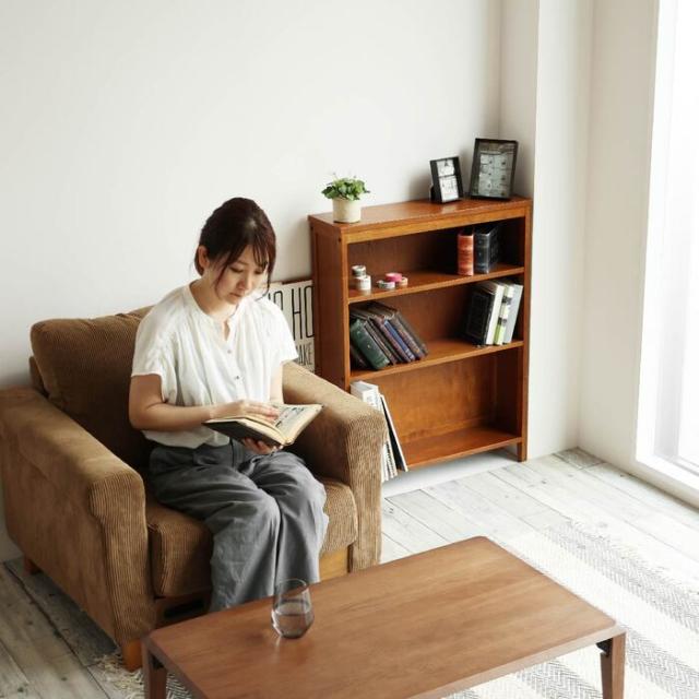 シェルフ オープンラック ウッドラック ブックラック 食器棚 本棚 hommage Book Shelf ブラウン 送料無料 即日発送-31