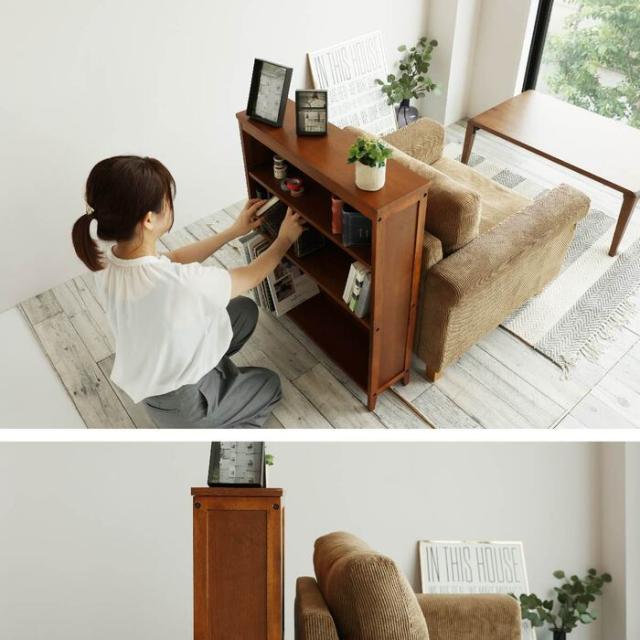 シェルフ オープンラック ウッドラック ブックラック 食器棚 本棚 hommage Book Shelf ブラウン 送料無料 即日発送-34