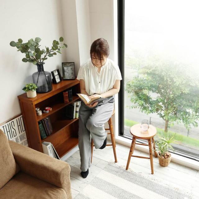 シェルフ オープンラック ウッドラック ブックラック 食器棚 本棚 hommage Book Shelf ブラウン 送料無料 即日発送-35