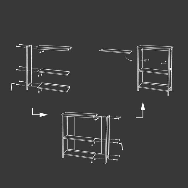 シェルフ オープンラック ウッドラック ブックラック 食器棚 本棚 hommage Book Shelf ブラウン 送料無料 即日発送-38