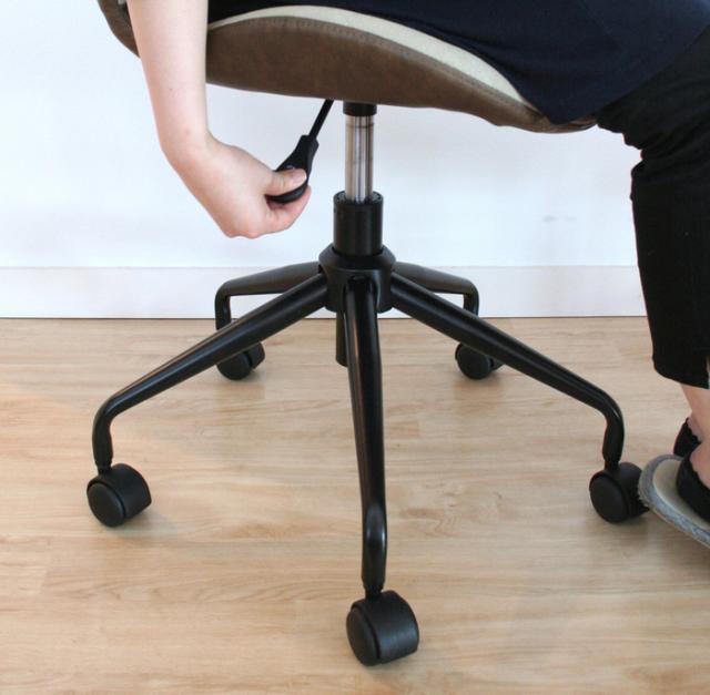 キャスター付 デスクチェア チェア オフィス 昇降式 デスクチェアー 送料無料 即日発送-3