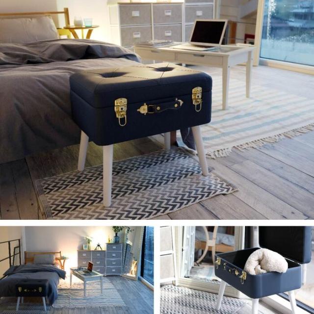 トランク型 収納スツール スツール ボックス収納 スクエア Pick Stool 送料無料 即日発送-4