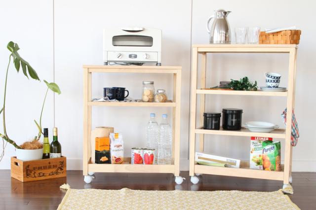 キッチンワゴン 3段 タイル タイルトップ 耐熱 Soup Slim Wagon 3段 送料無料 即日発送-7