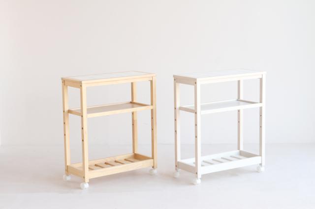 キッチンワゴン 3段 タイル タイルトップ 耐熱 Soup Slim Wagon 3段 送料無料 即日発送-17