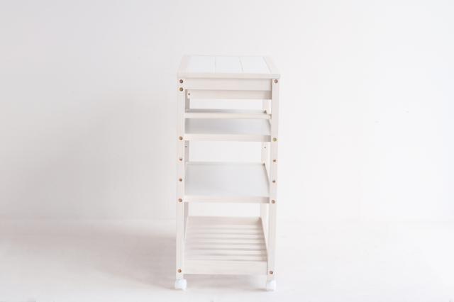 キッチンワゴン 4段 タイル タイルトップ 耐熱 Soup Kitchen Wagon Wide 送料無料 即日発送-4