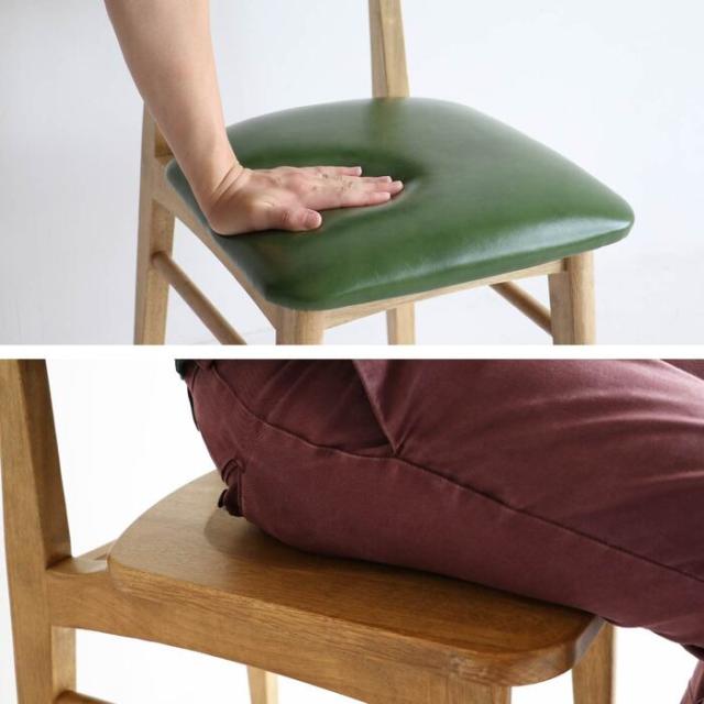 ダイニングチェア 天然木 PVC 合成皮革 Rasic Chair 送料無料 即日発送-17