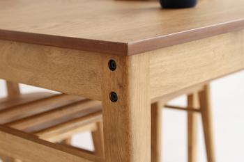 4人がけができるサイズのダイニングテーブル Rasic Dining Table 1200 送料無料 即日発送-9