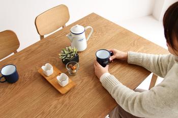 4人がけができるサイズのダイニングテーブル Rasic Dining Table 1200 送料無料 即日発送-12