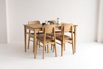 4人がけができるサイズのダイニングテーブル Rasic Dining Table 1200 送料無料 即日発送-18