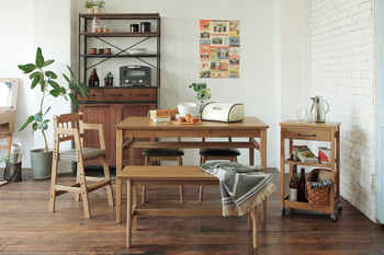 4人がけができるサイズのダイニングテーブル Rasic Dining Table 1200 送料無料 即日発送-22